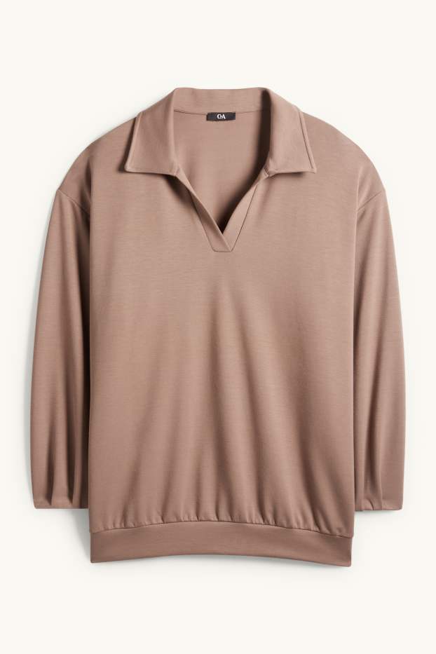 Dames - Sweatshirt - bruin