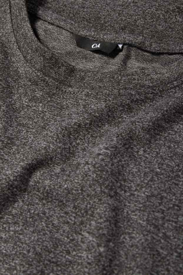 Men - T-shirt - regular fit - gray-melange