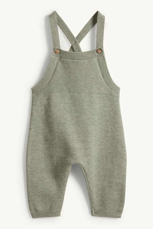 Miminka - chlapci - Outfit pro miminka - 2dílný - zelená