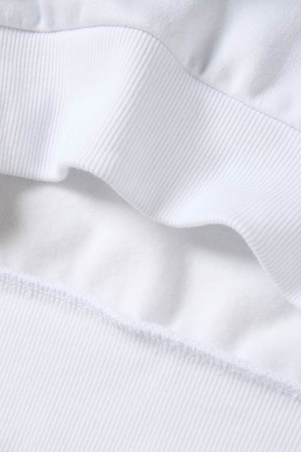 Femei - Bluză de molton - cu dungi - albastru închis / alb