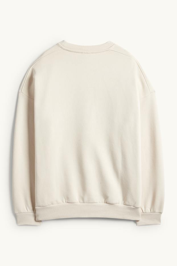 Dona - Dessuadora oversized - beix clar