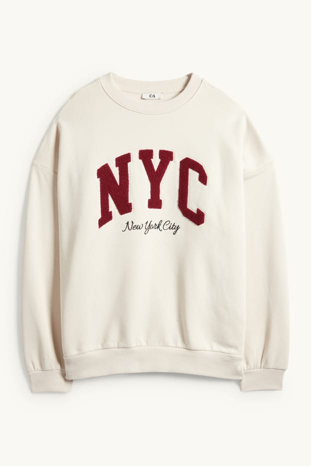 Dona - Dessuadora oversized - beix clar