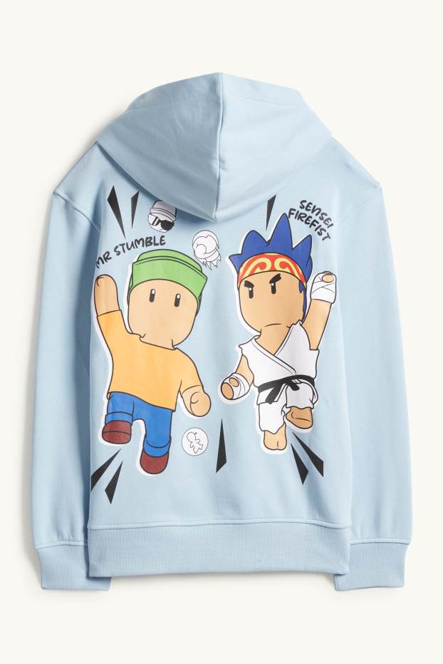 Kinderen: jongens - Stumble Guys - hoodie - lichtblauw