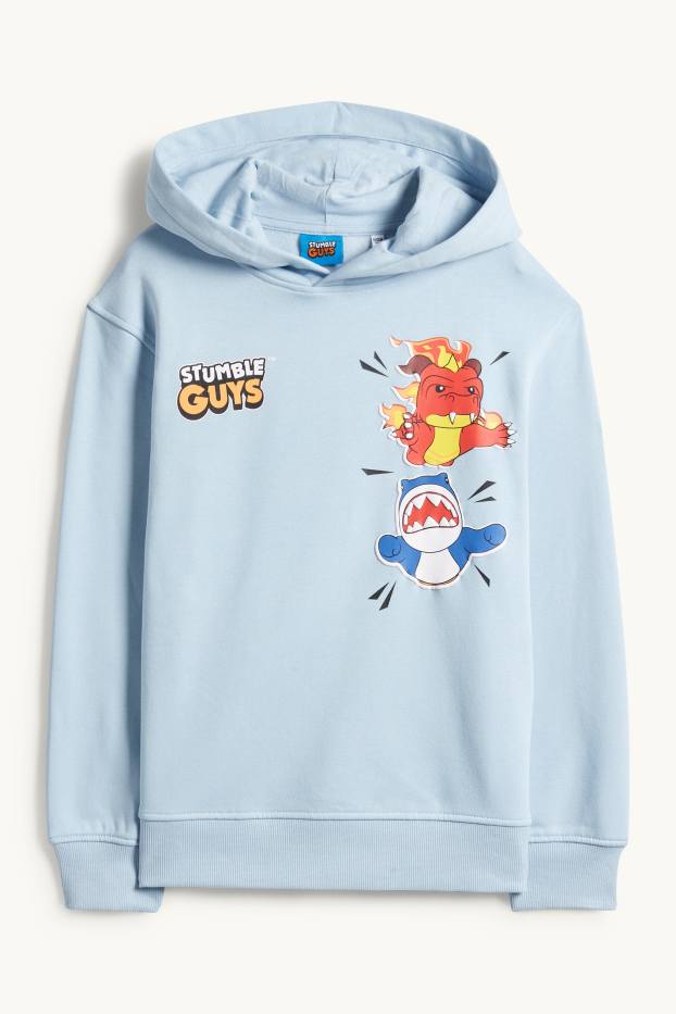Kinderen: jongens - Stumble Guys - hoodie - lichtblauw