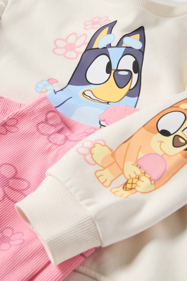 Nena - Bluey - conjunt - dessuadora i leggings - 2 peces - blanc/rosa