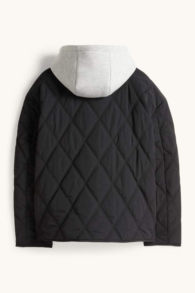 Femmes - Doudoune à capuche - noir