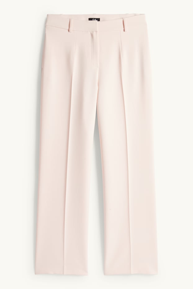 Mujer - Pantalón de oficina - mid waist - regular fit - rosa