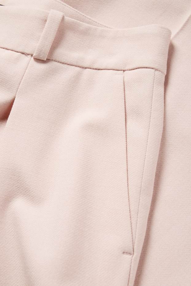 Femmes - Pantalon de bureau - high waist - regular fit - rose