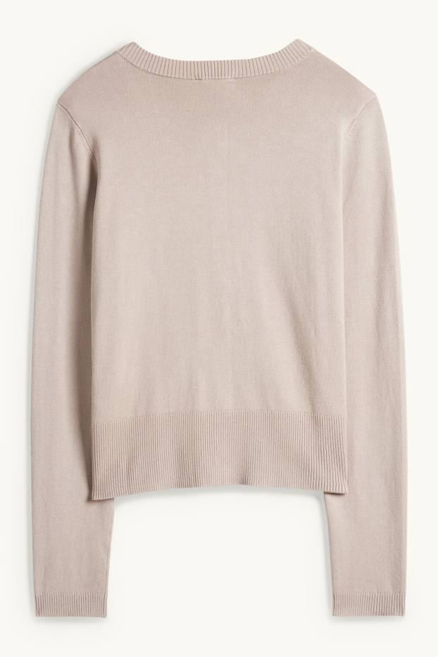 Dona - Jaqueta de punt - beix