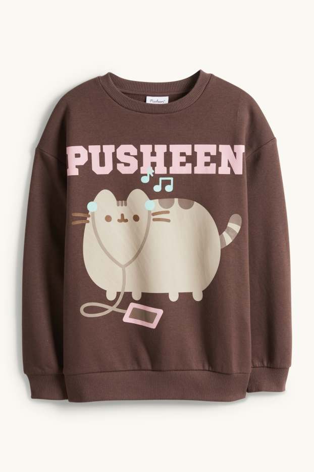 Bambine - Pusheen - felpa - marrone scuro
