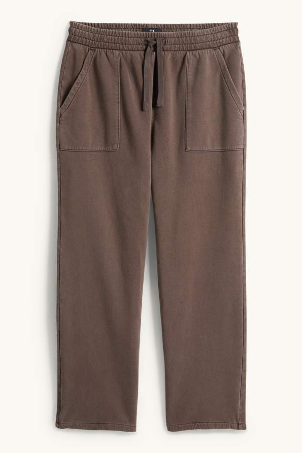 Hommes - Bas de jogging - marron foncé