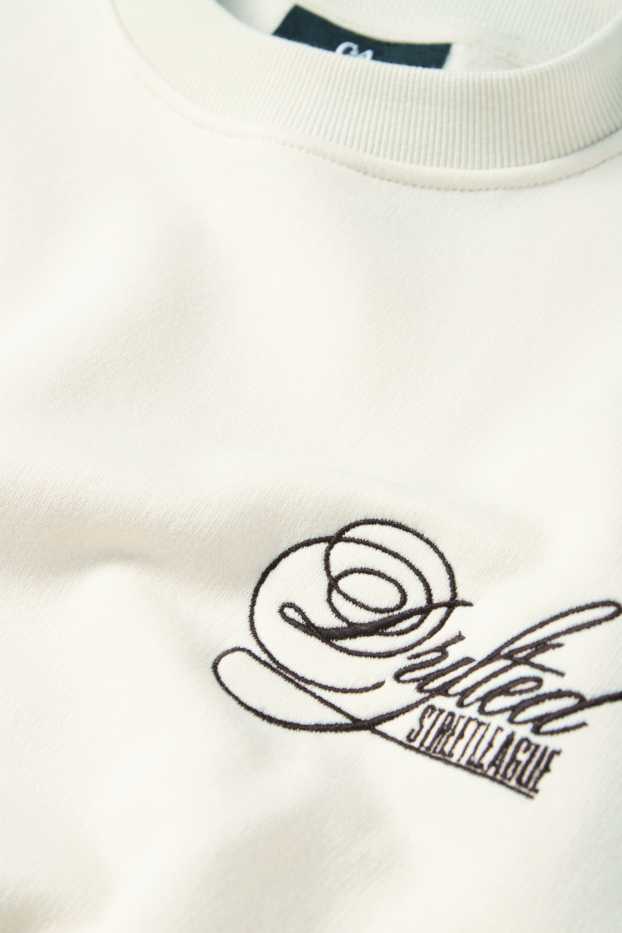 Herren - Oversized-Sweatshirt - hellbeige