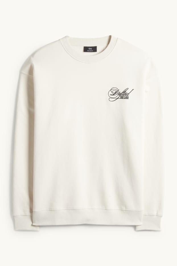 Herren - Oversized-Sweatshirt - hellbeige