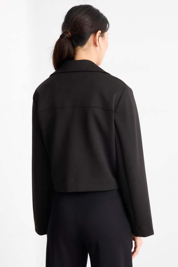 Femei - Blazer supradimensionat - negru