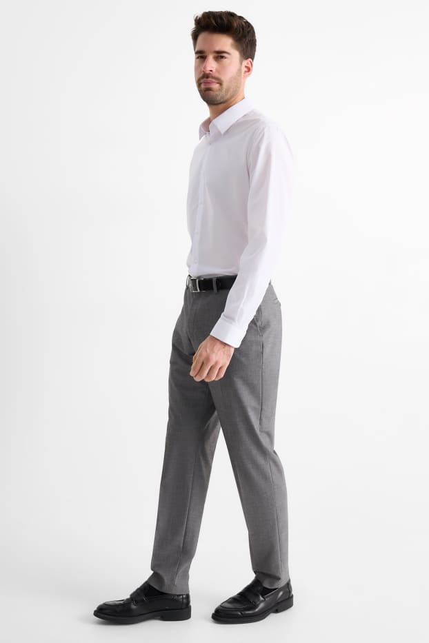 Home - Pantalons combinables - regular fit - elàstics - gris