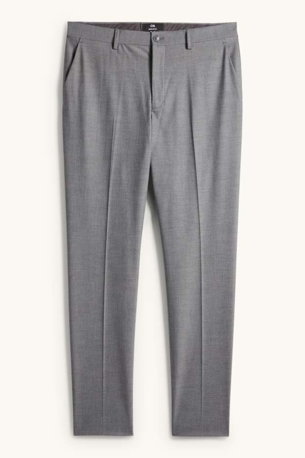 Home - Pantalons combinables - regular fit - elàstics - gris