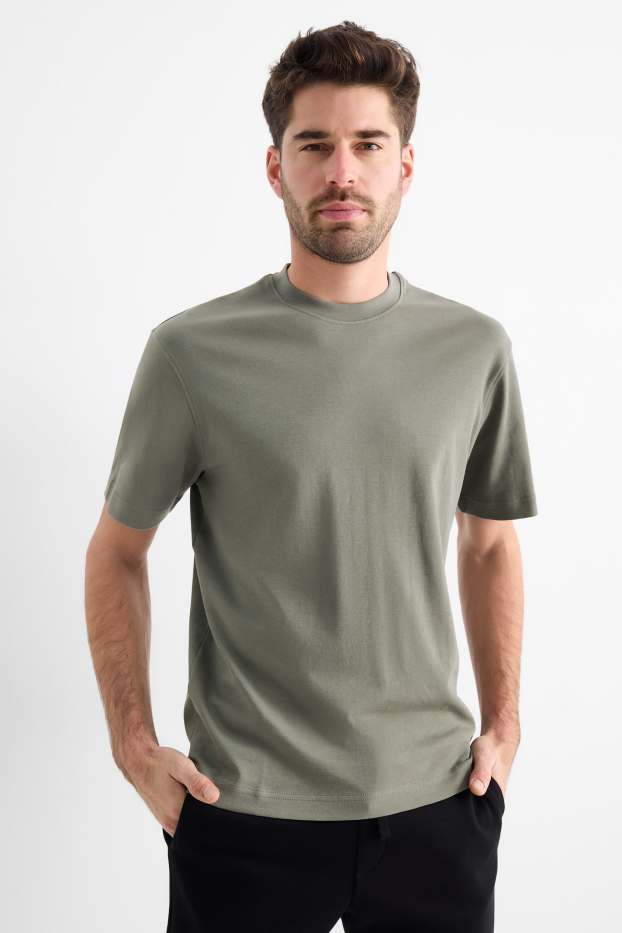 Hommes - T-shirt - relaxed fit - vert