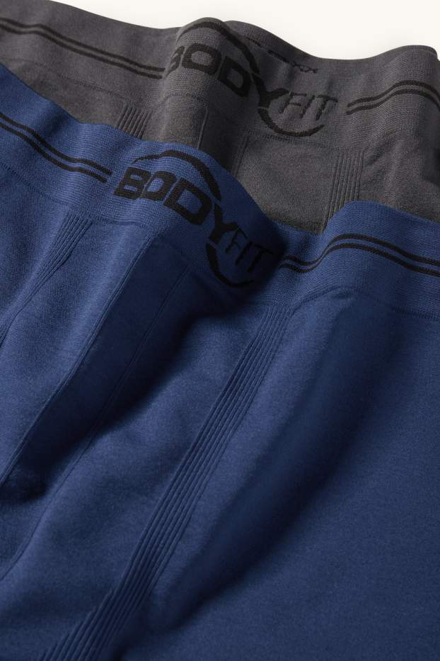 Herren - Multipack 2er - Trunks - seamless - blau