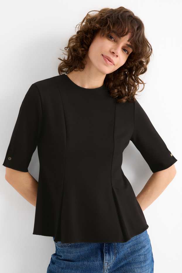 Femei - Tricou - regular fit - negru