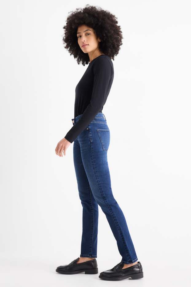 Damen - Slim Jeans - Thermojeans - LYCRA® - jeansblau