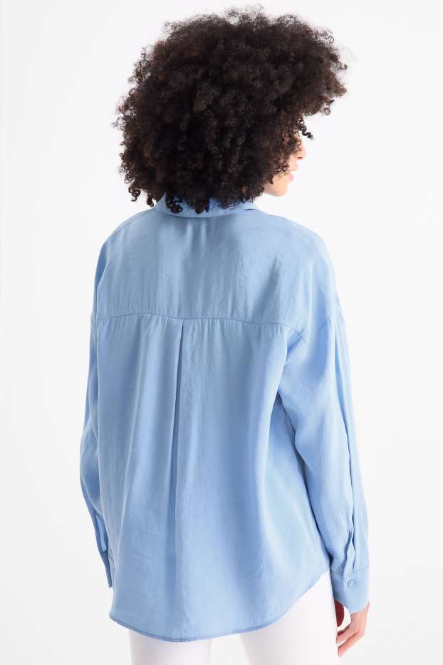 Dames - Blouse - lichtblauw