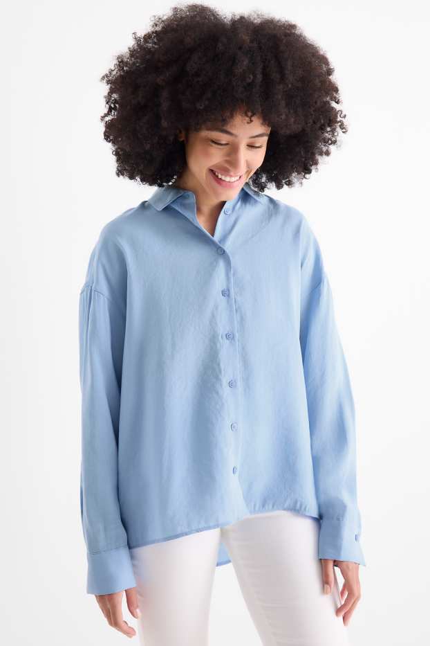 Dames - Blouse - lichtblauw