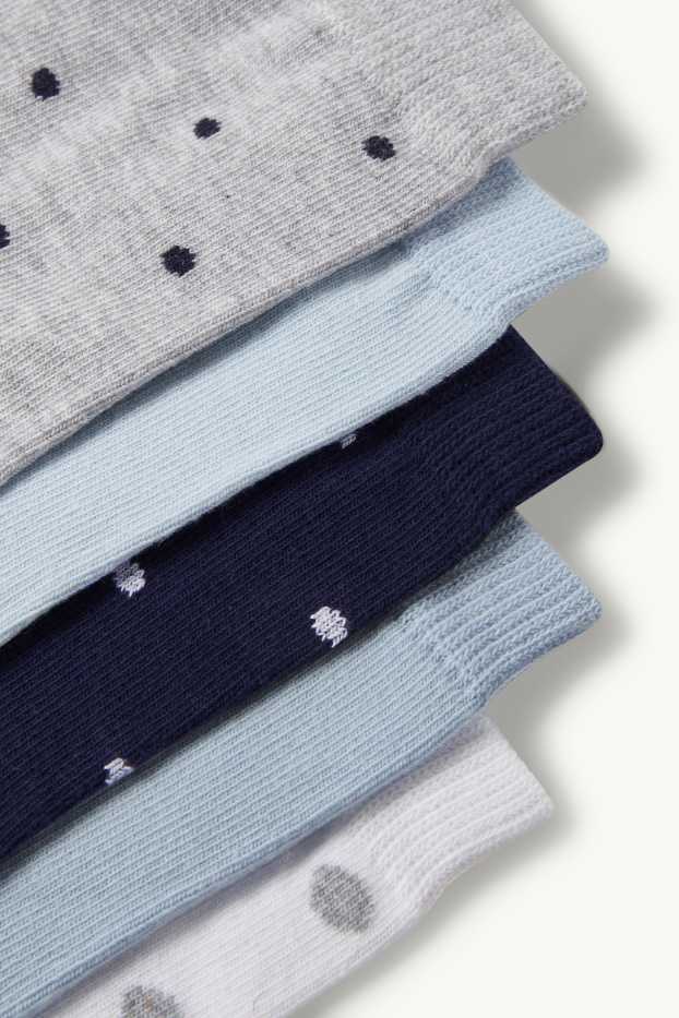 Femei - Multipack 5 perechi - șosete - albastru / gri