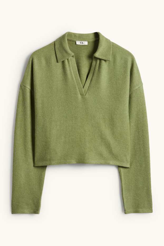 Damen - Pullover - grün