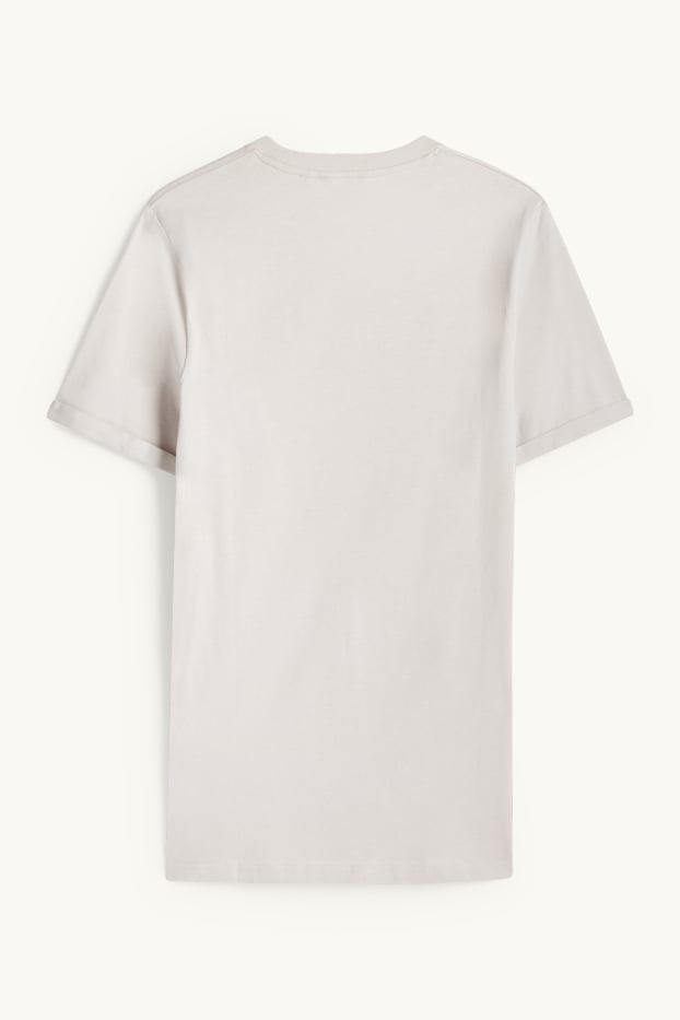 Herren - T-Shirt - Regular Fit - hellgrau