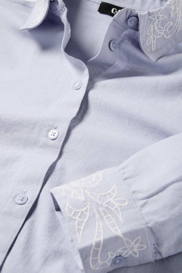 Damen - Bluse - hellblau