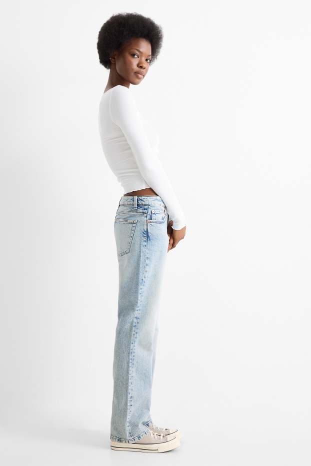 Dona - Straight Jeans - low waist - texà blau clar