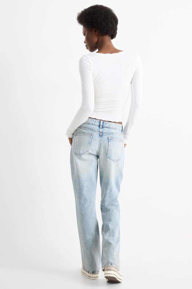 Dona - Straight Jeans - low waist - texà blau clar