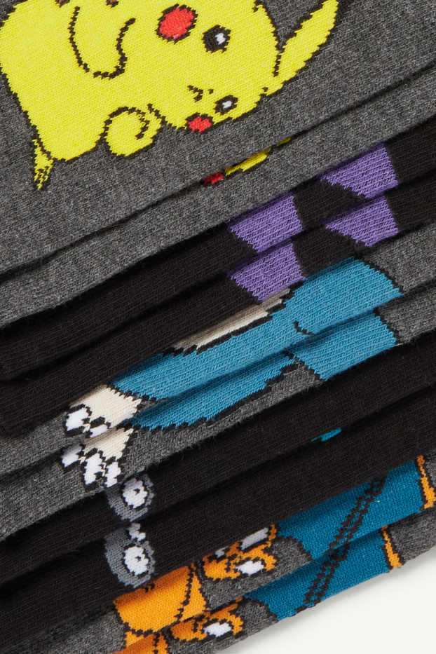 Nen - Paquet de 5 - Pokémon - mitjons amb dibuix - negre