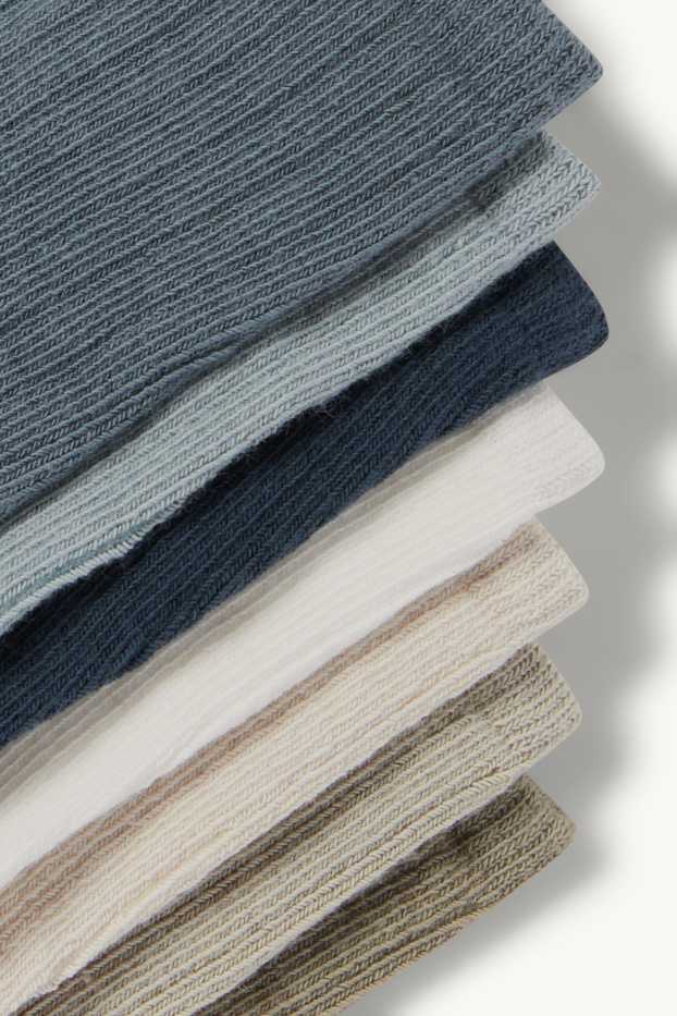 Baby Jungen - Multipack 7er - Baby-Socken - gerippt - blau