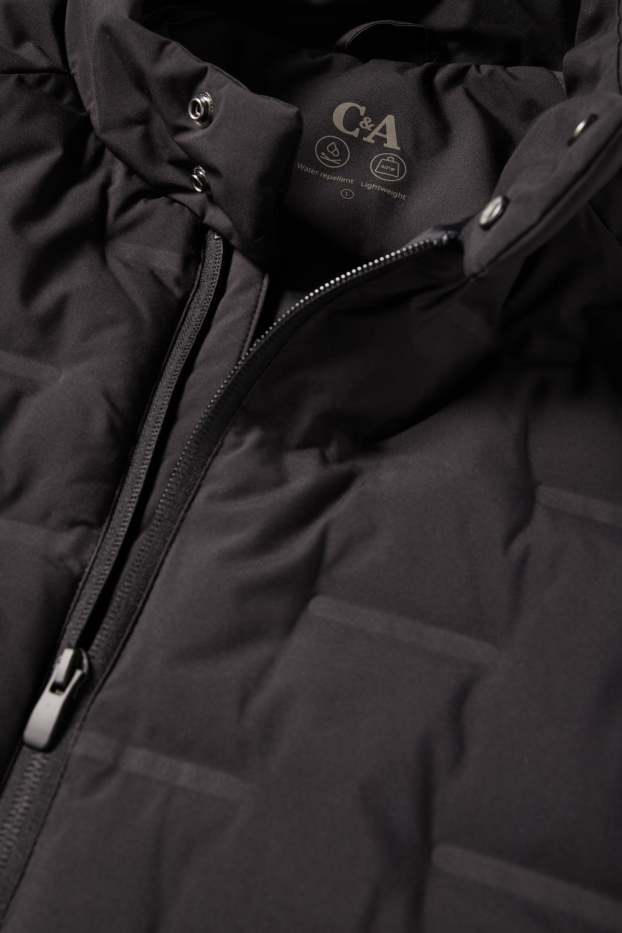 Bărbați - Jachetă matlasată - rezistentă la apă - negru