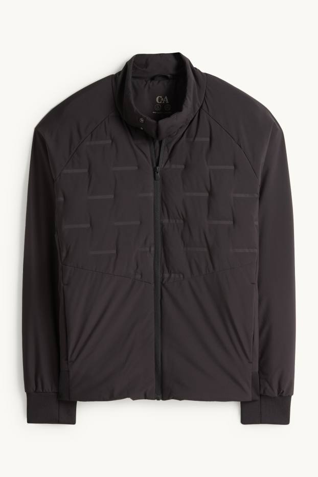 Bărbați - Jachetă matlasată - rezistentă la apă - negru