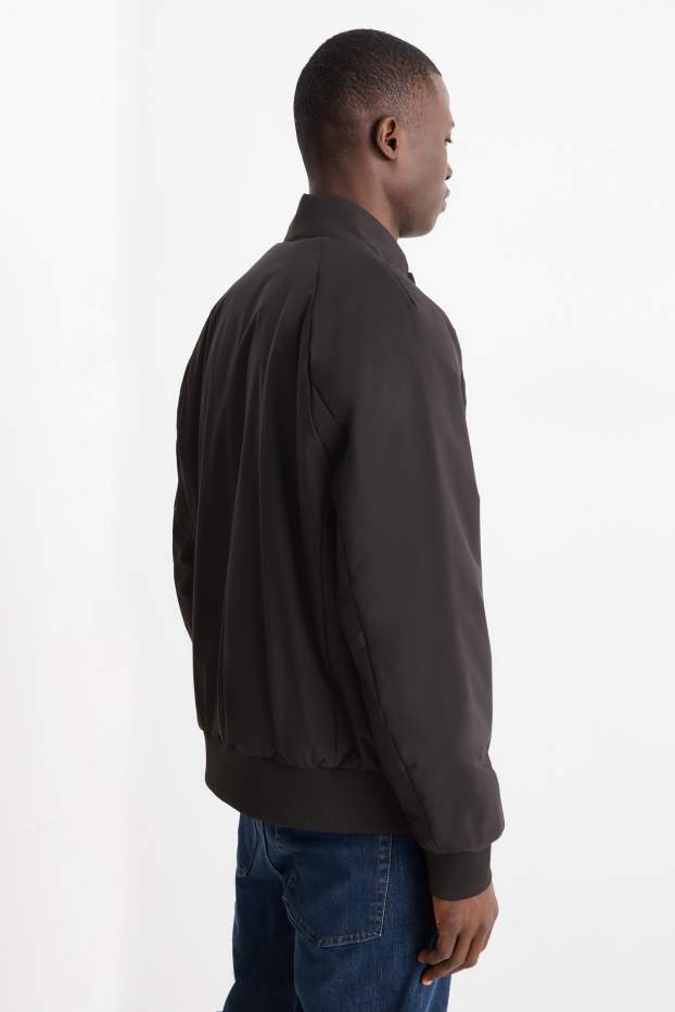 Bărbați - Jachetă matlasată - rezistentă la apă - negru