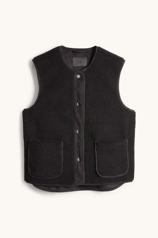Dámské - Teddy vesta - černá