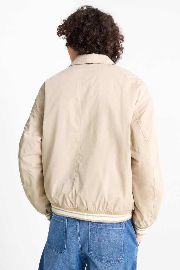 Herren - Jacke - gefüttert - hellbeige