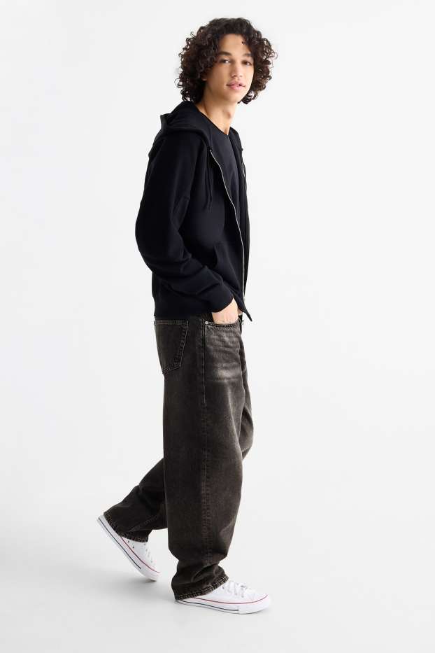 Heren - Baggy jeans - jeansdonkergrijs
