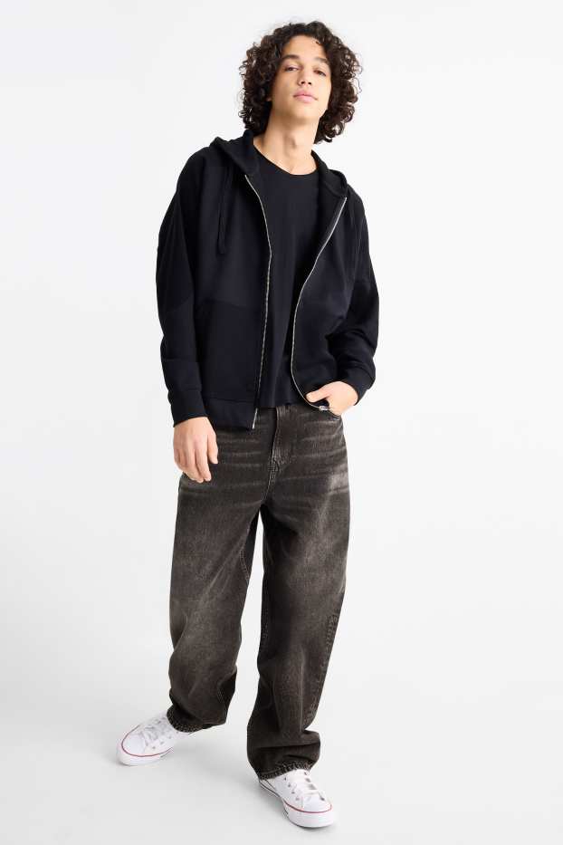 Heren - Baggy jeans - jeansdonkergrijs