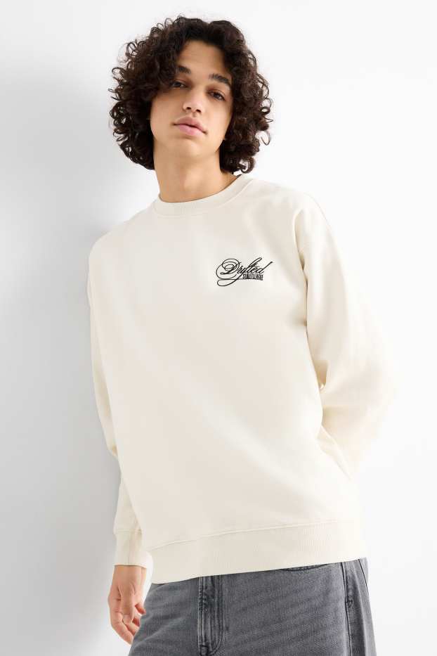 Herren - Oversized-Sweatshirt - hellbeige