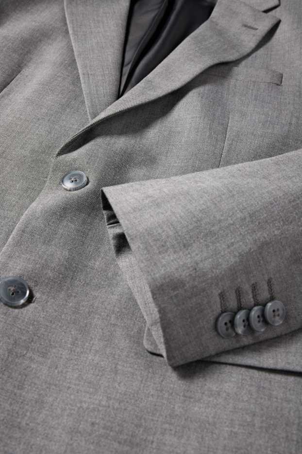 Uomo - Giacca coordinabile - regular fit - tessuto elasticizzato - grigio