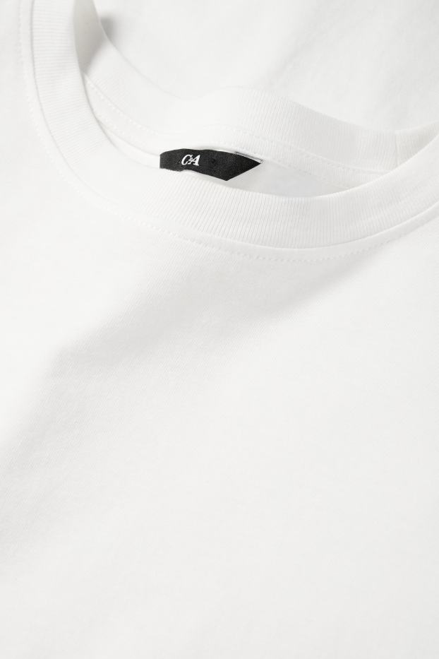 Heren - T-shirt - regular fit - wit