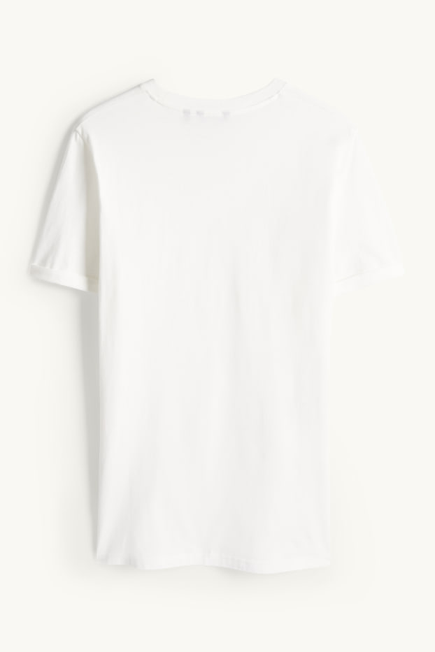 Heren - T-shirt - regular fit - wit