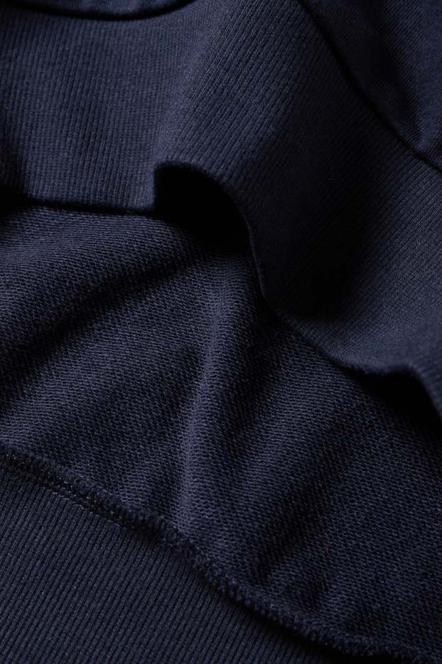 Dames - Sweatshirt - glanseffect - donkerblauw