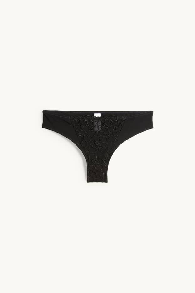 Women - Brazilian knickers - black