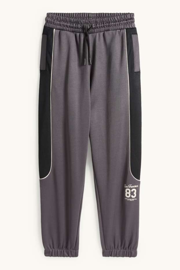 Kinder Jungen - San Francisco - Jogginghose - schwarz / dunkelgrau