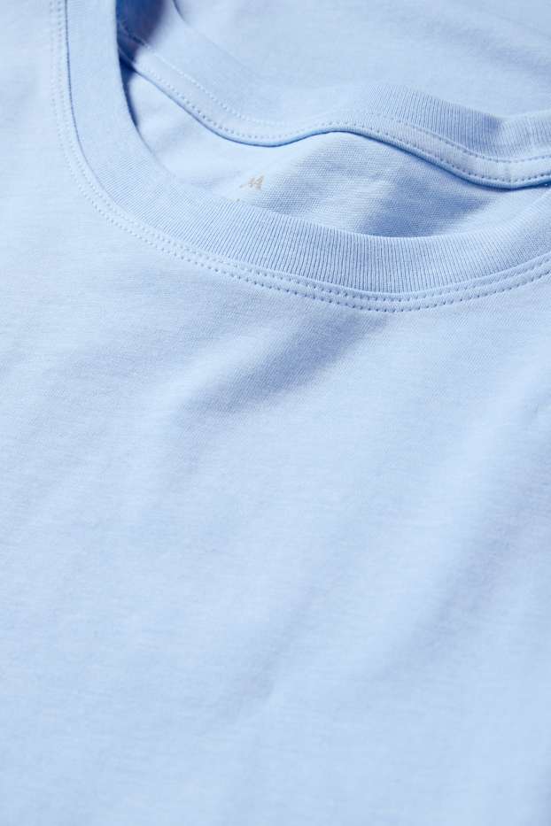 Damen - T-Shirt - Regular Fit - hellblau