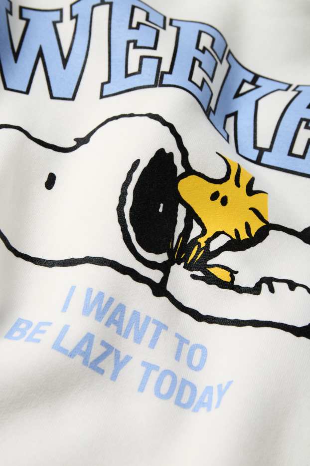 Children Girls - Peanuts - hoodie - white